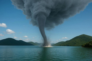 Rare Tornado Over Chilika Lake Grabs National Attention